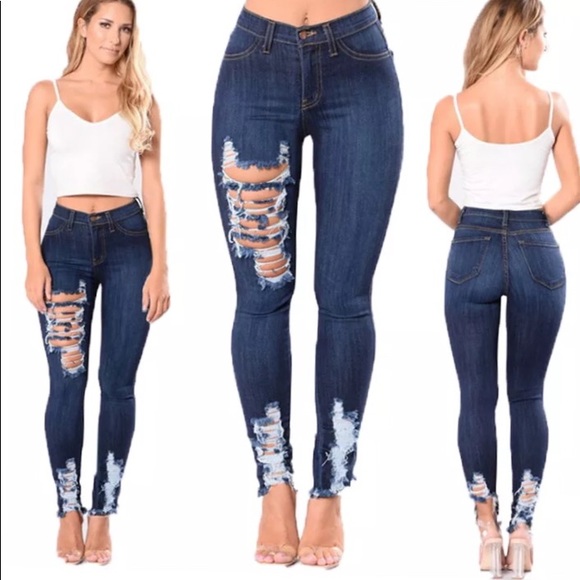 Pants - Destroyed Jeggings
